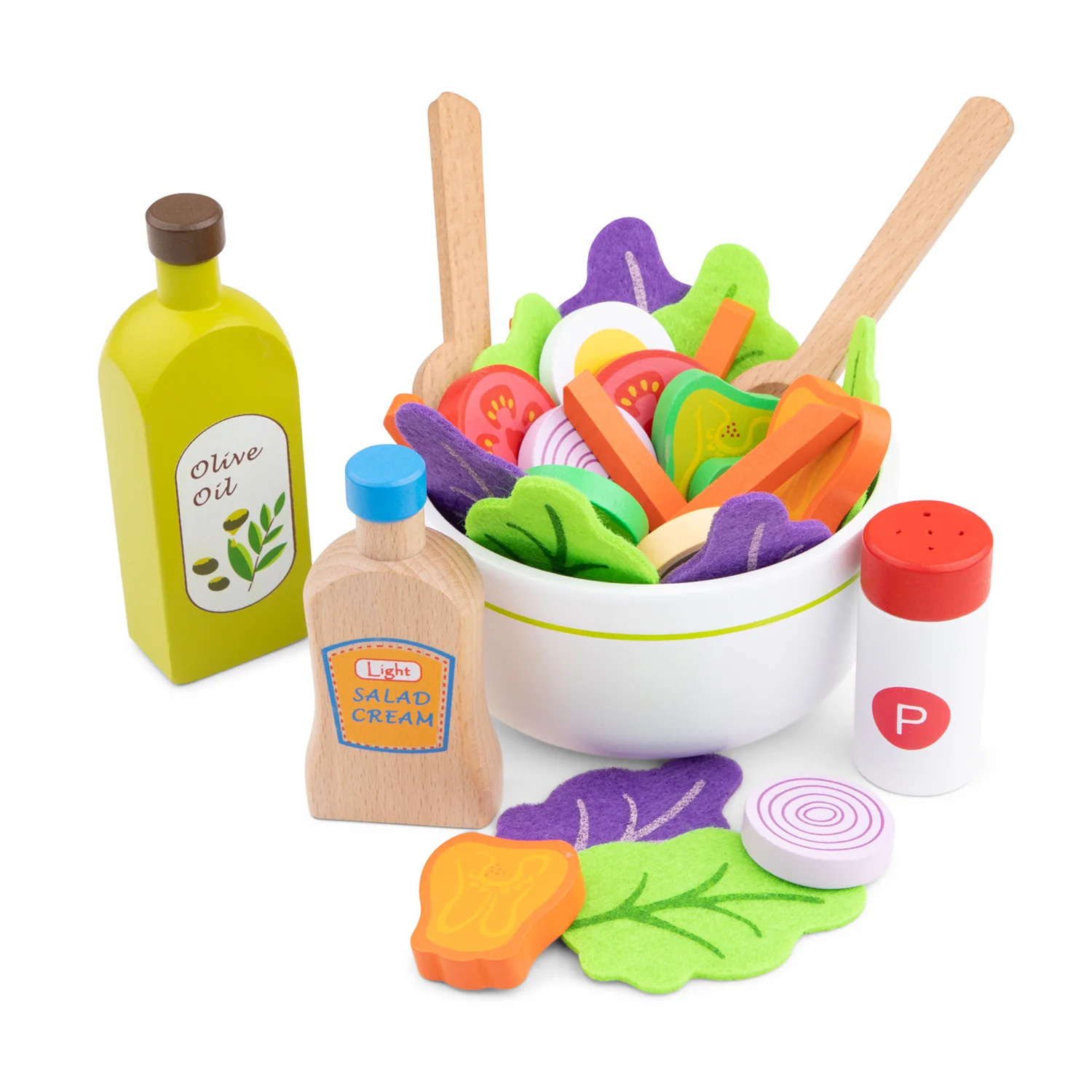 New Classic Toys Dřevěná sada - vyrob si vlastní salát