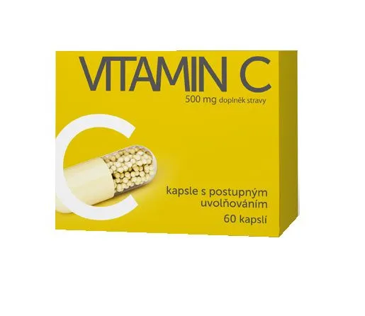 Vitamin C 500 mg 60 kapslí s postupným uvolňováním