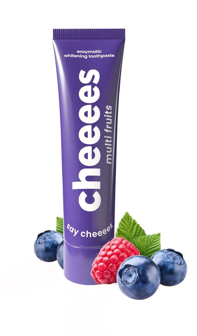 Cheeees Enzymatická bělicí zubní pasta Multi Fruits 60 g