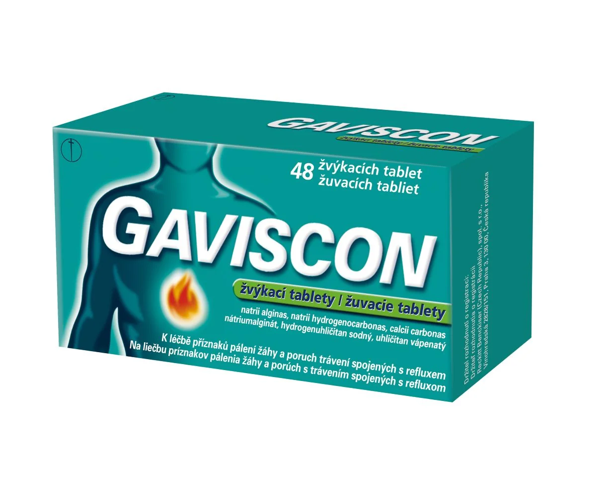 Gaviscon 48 žvýkacích tablet