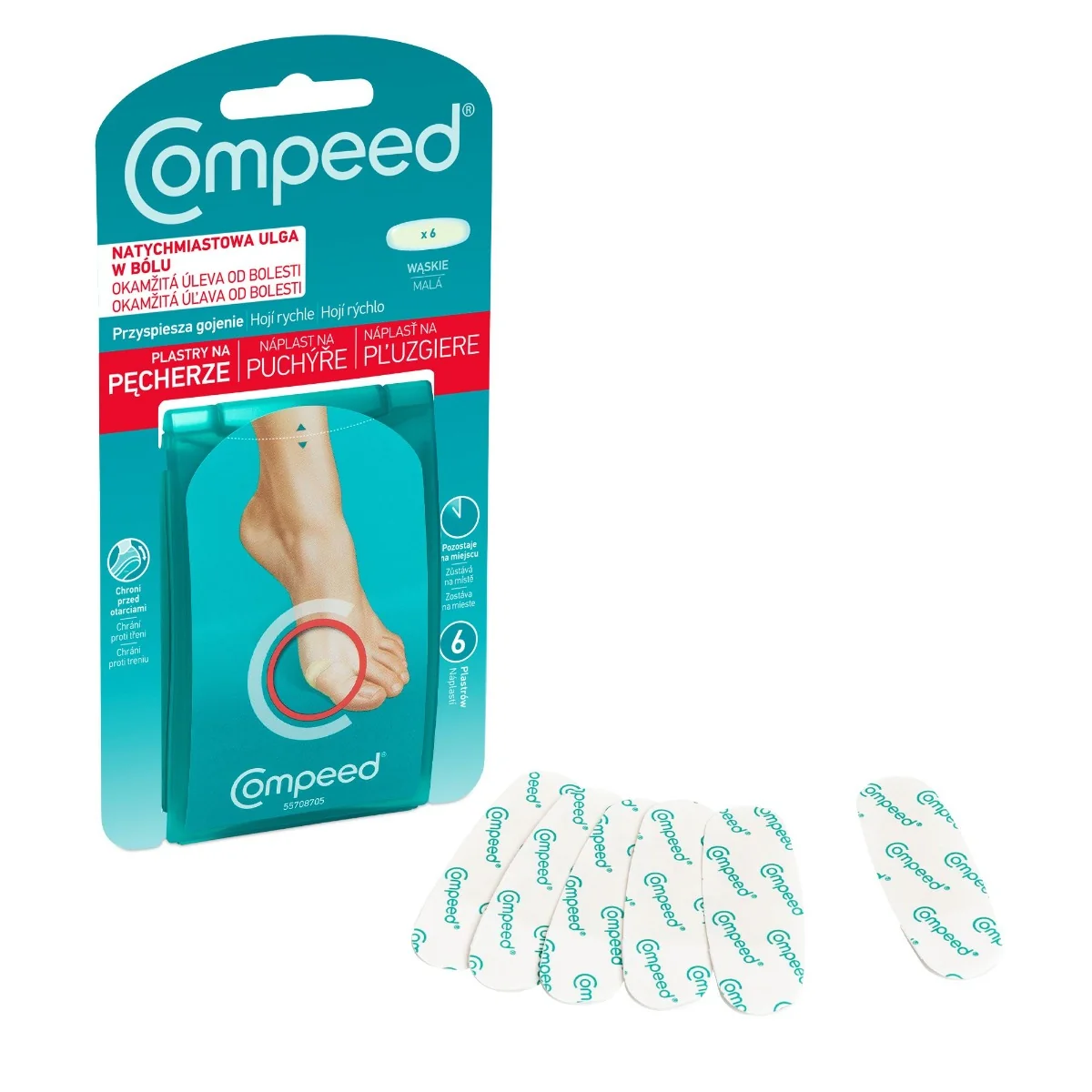 Compeed Náplast na puchýře malá 6 ks