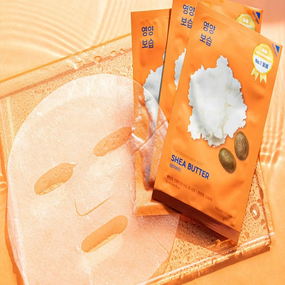 Holika Holika Pure Essence Shea Butter vyživující plátýnková maska 23 ml