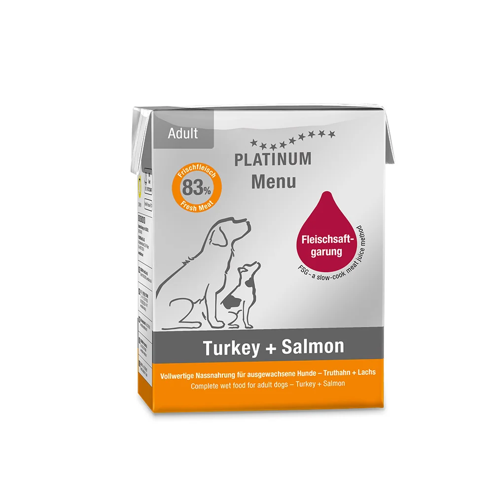 Platinum Menu Turkey + Salmon - Krocan + Losos 185 g