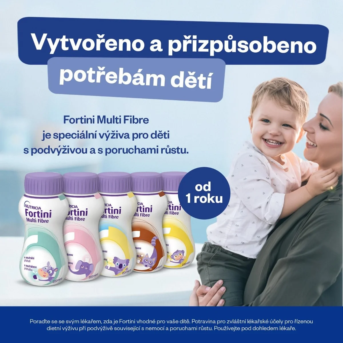 Fortini Pro děti s vlákninou Banán 200 ml