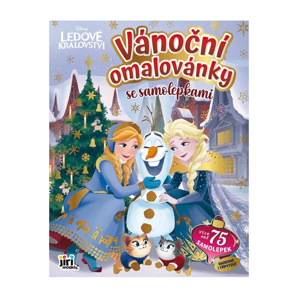JIRI MODELS Vánoční omalovánky se samolepkami Ledové království 1 ks