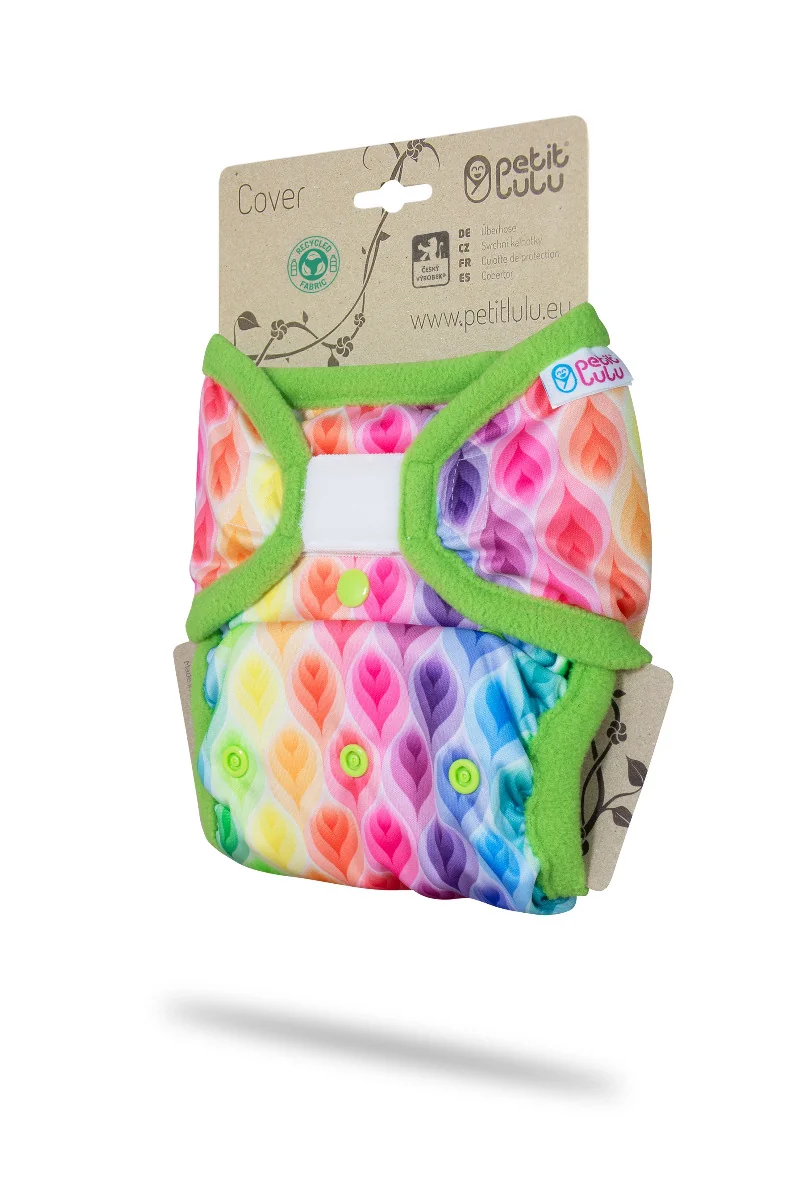 Petit Lulu Svrchní kalhotky suchý zip 1 ks duhové plamínky