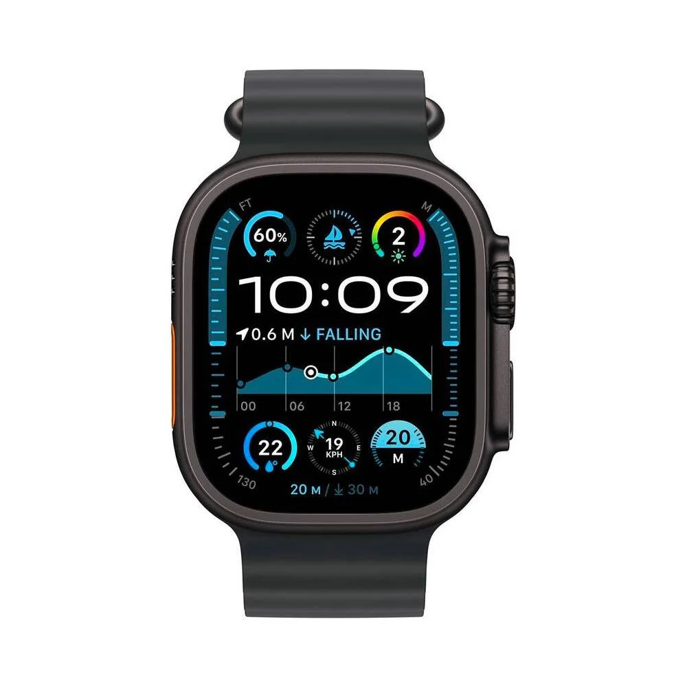 Apple Watch Ultra 2 49 mm M oceánský řemínek chytré hodinky black