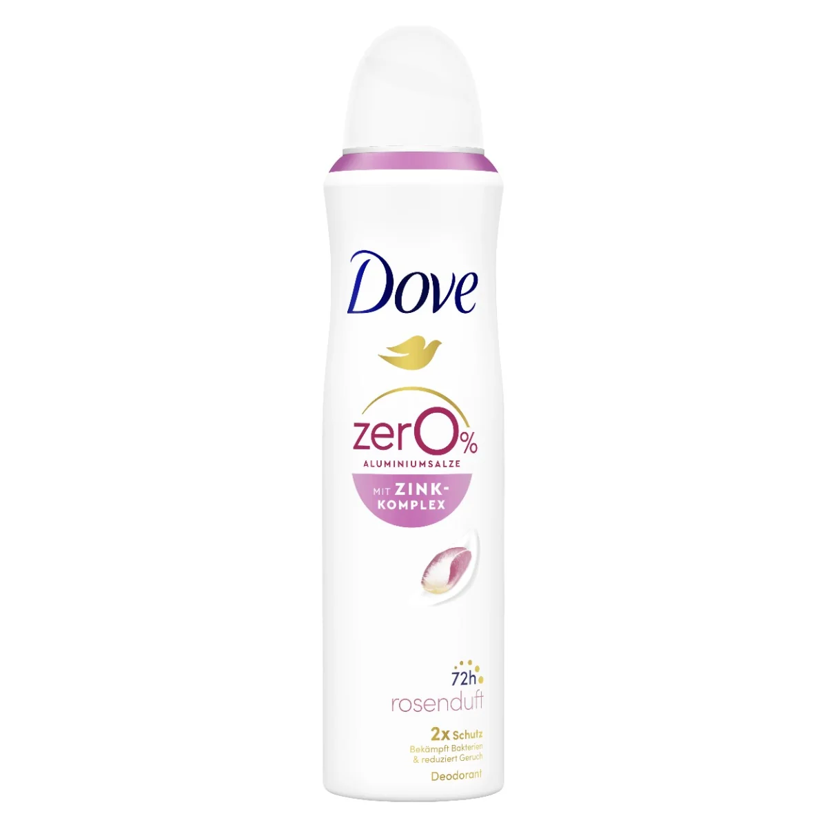 Dove 0% Alu Růže a Jasmín deodorant ve spreji 150 ml