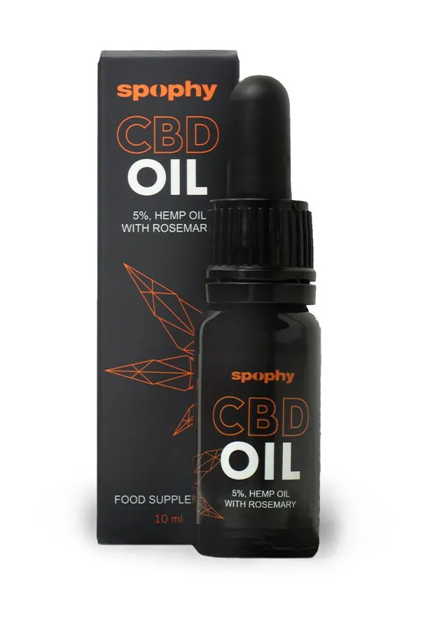 Spophy CBD Oil 5% olej s rozmarýnem 10 ml