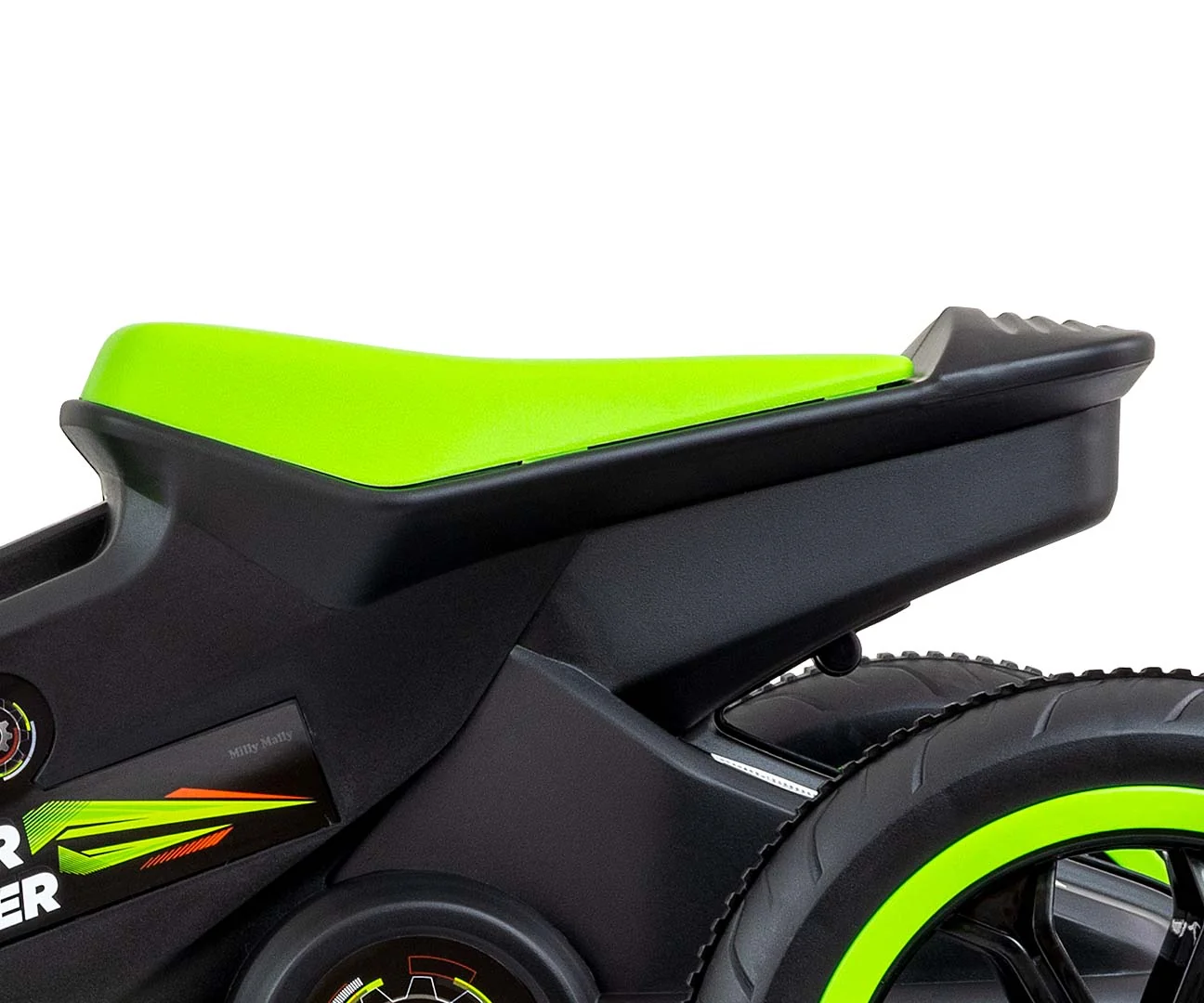 Milly Mally Dětská motokára RIDER – šlapací gokart, 3+, nosnost 30 kg - zelená