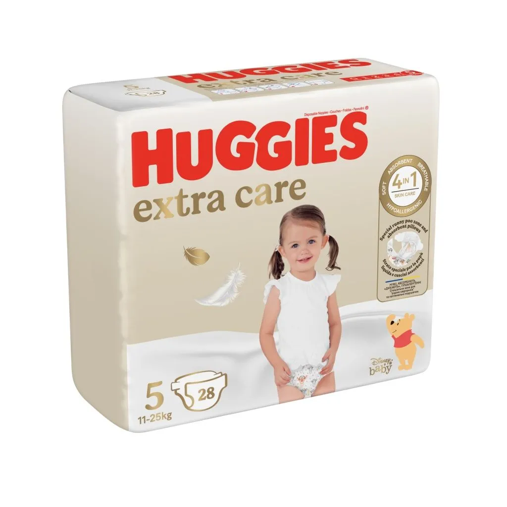 Huggies Extra Care 5 11-25 kg dětské pleny 28 ks
