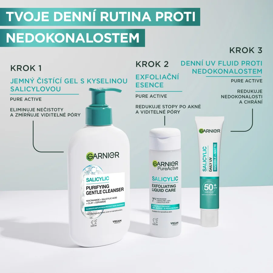 Garnier Pure Active Hydratační čisticí gel proti nedokonalostem 250 ml