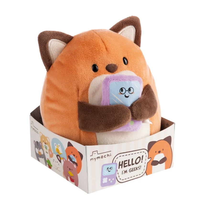 Nici Plyšová hračka Mymochi Liška Geeks 16 cm v dárkovém balení