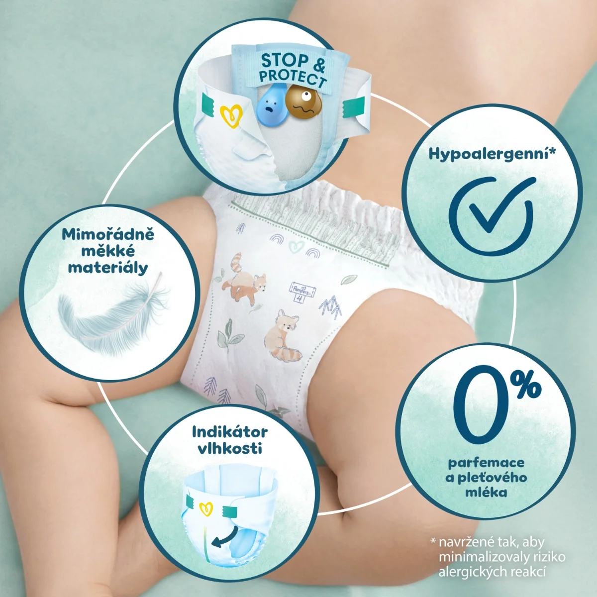 Pampers Harmonie vel. 3 6–⁠⁠⁠⁠⁠⁠10 kg dětské pleny 28 ks