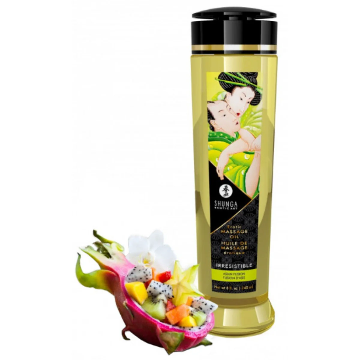 Shunga Irresistible masážní olej asijské ovoce (240 ml)
