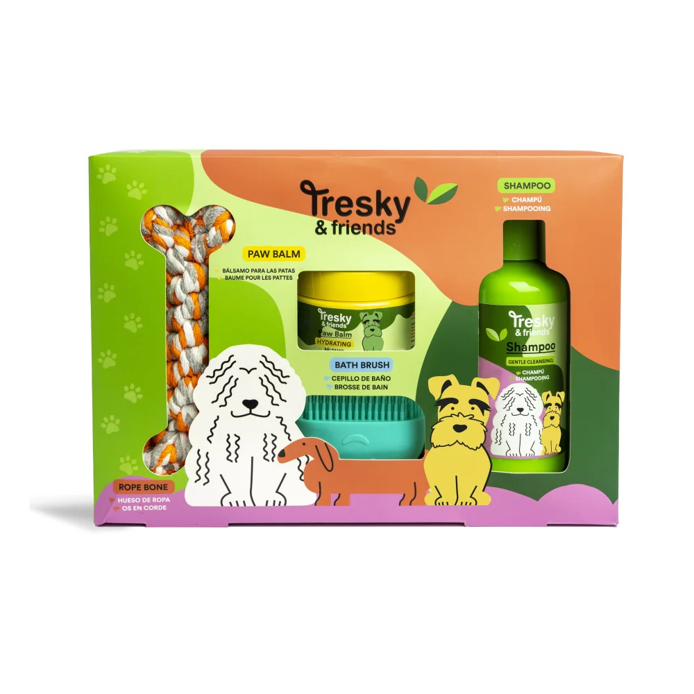 Tresky & friends Dárková wellness sada pro domácí mazlíčky 4 ks