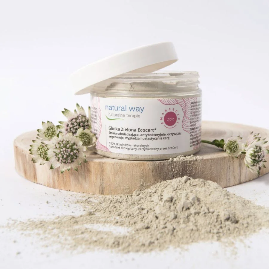 Natural Way Zelený jíl Ecocert proti vráskám 100 g