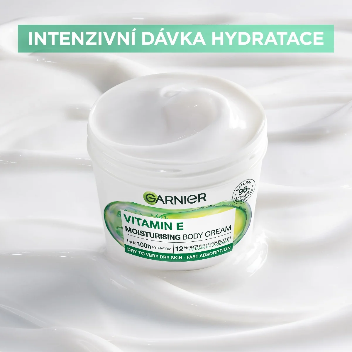 Garnier Vitamin E hydratační tělový krém 380 ml