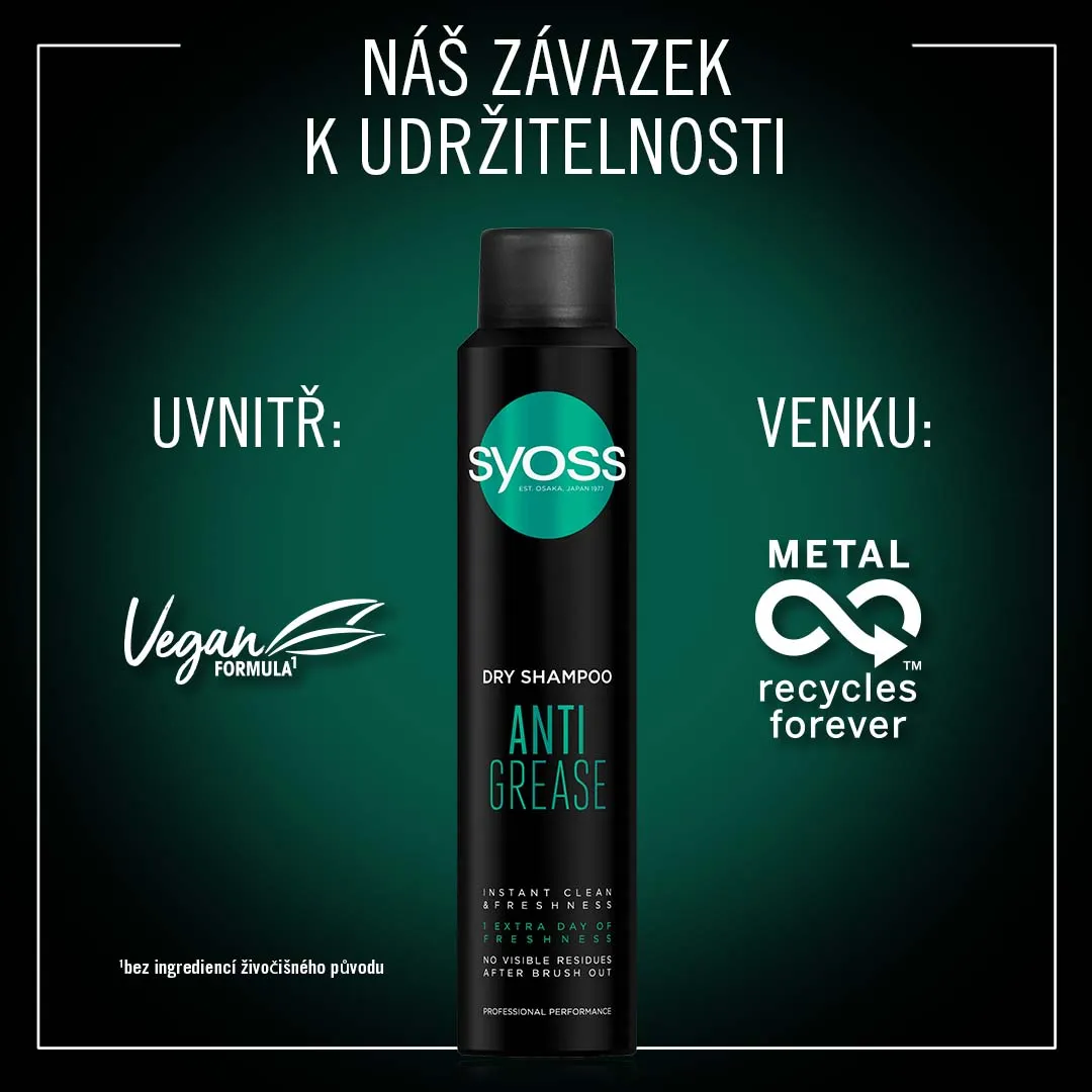 Syoss Anti Grease suchý šampon 200 ml