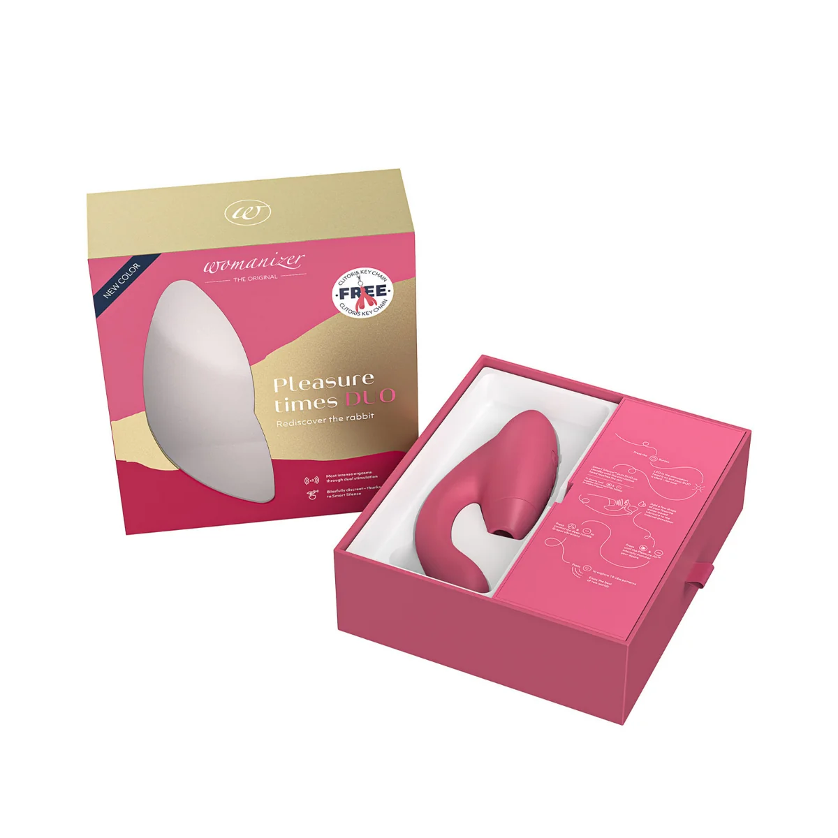 Womanizer Masážní strojek Duo raspberry