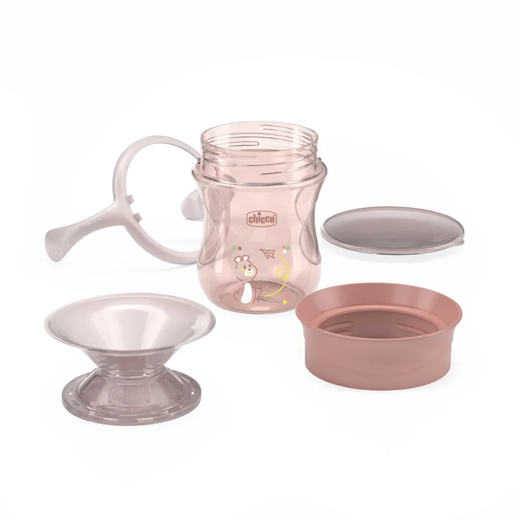 Chicco Hrneček 360 Perfect X s držadly 12m+ 200 ml pink