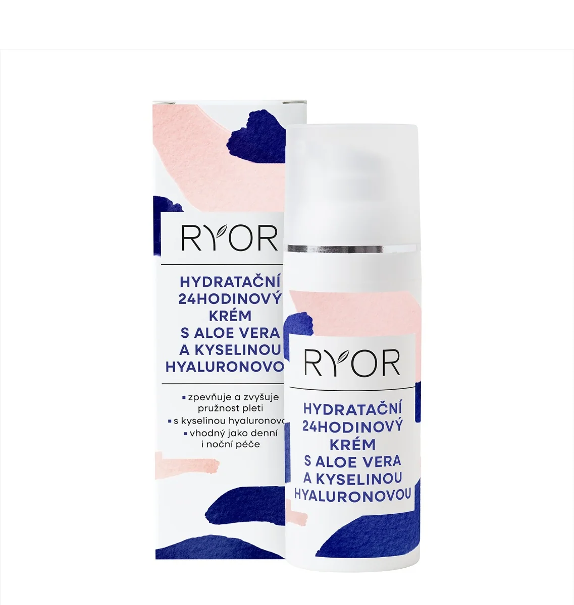 Ryor Hydratační 24h krém s aloe vera a kyselinou hyaluronovou 50 ml