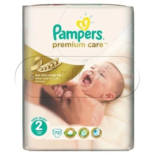 Dětské Plenky Pampers Premium Care velikost 2 (Mini) 3-6kg 72ks