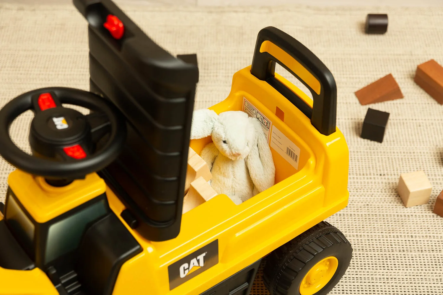 Toyz Odrážedlo, nakladač CAT, žluté