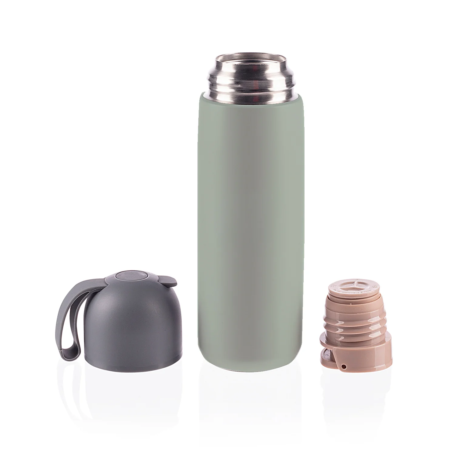 Zopa Termoska na tekutiny se silikonovým držákem 400 ml, Pistacio green 7