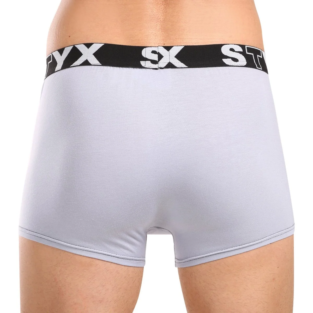 Styx Pánské boxerky sportovní guma světle šedé (G1062) S
