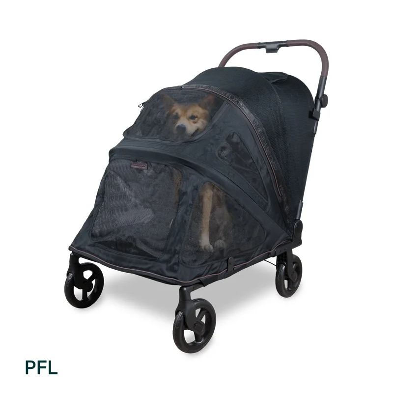 Wonderfold Pet Pet Kočárek PFL pro psy do 45 kg, black
