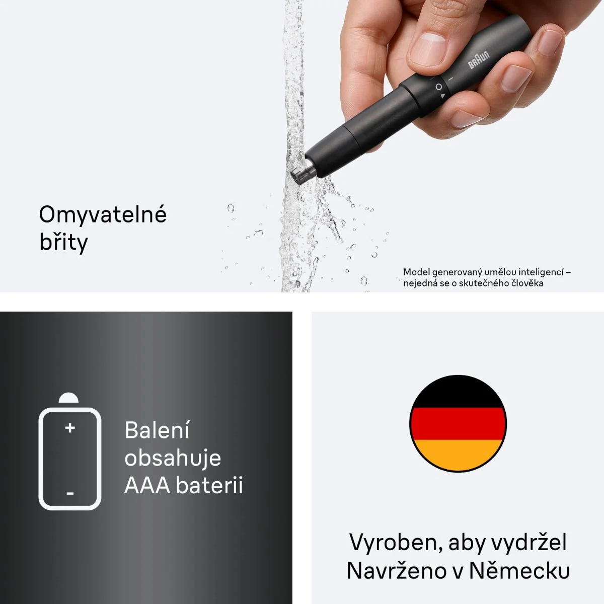 Braun EN20 zastřihovač chloupků do nosu a uší 1 ks