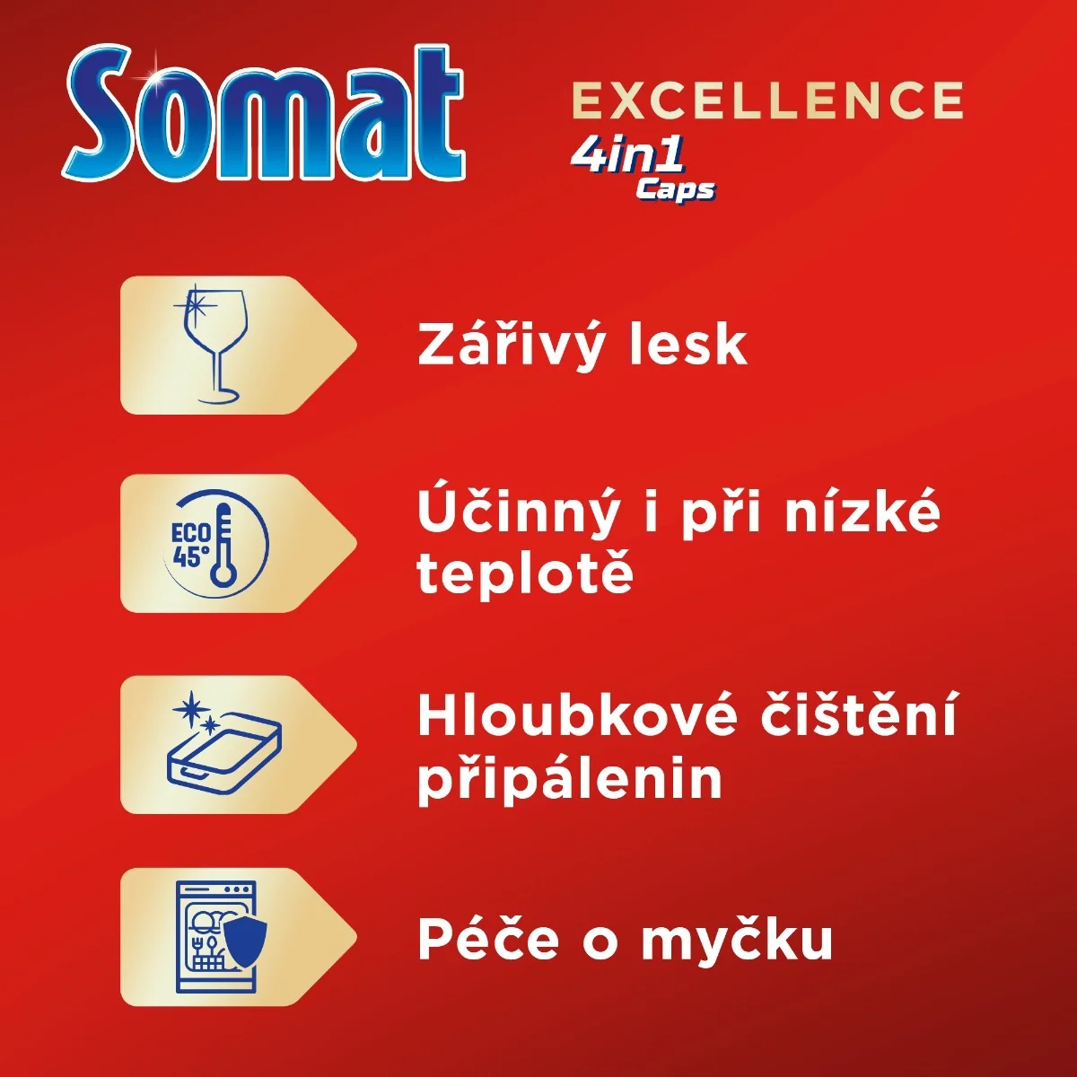 Somat Tablety do myčky Excellence 4v1 75 ks