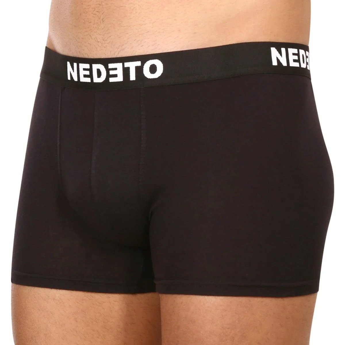 Nedeto 7PACK pánské boxerky černé (7NB001-brand) L