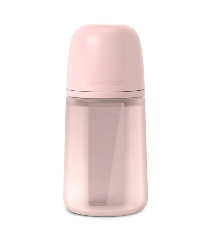 Suavinex Colour Essence Láhev 3m+ 240 ml 1 ks růžová