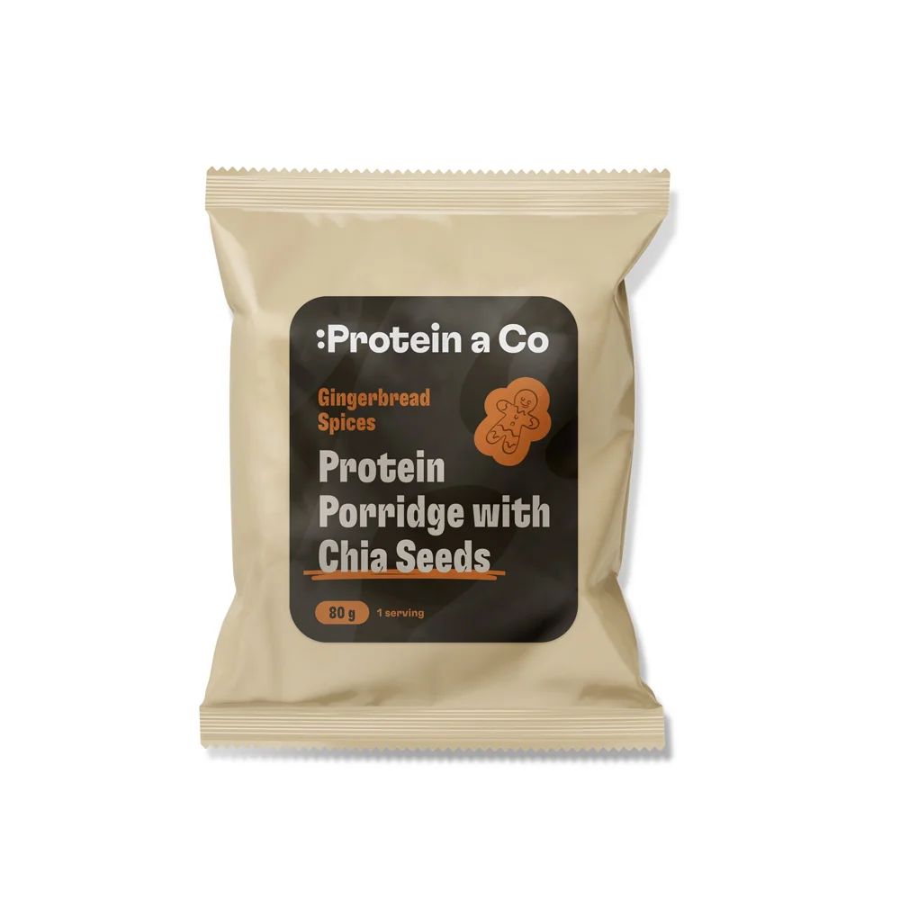 Protein a Co Proteinová kaše s chia 80 g Gingerbread spices