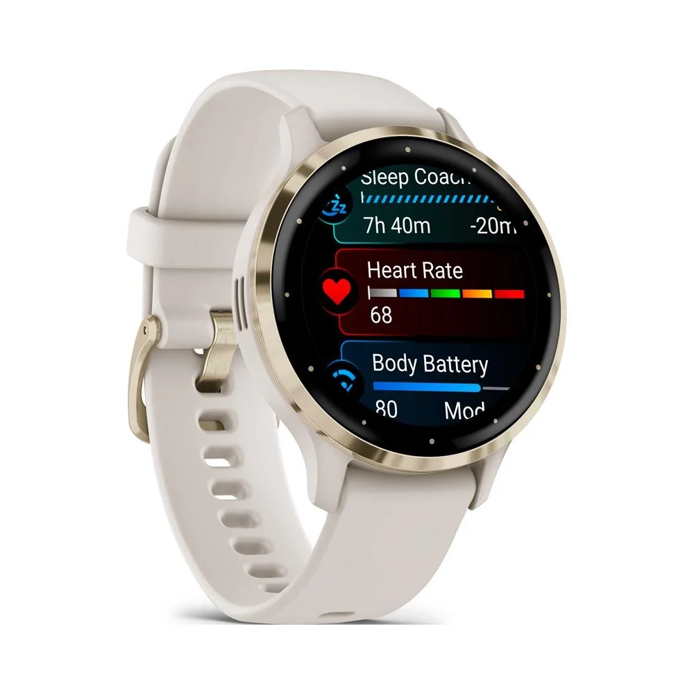 Garmin VENU 3S chytré hodinky Ivory/Soft Gold