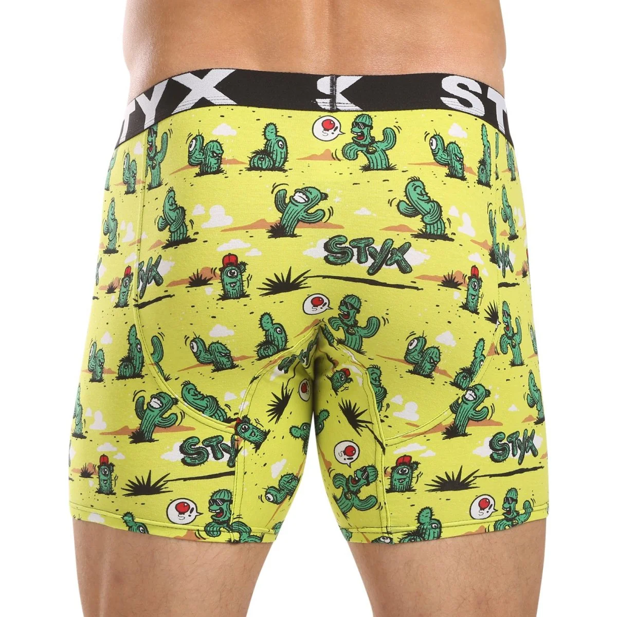 Styx 3PACK pánské boxerky long art sportovní guma vícebarevné (3UN13198) XL