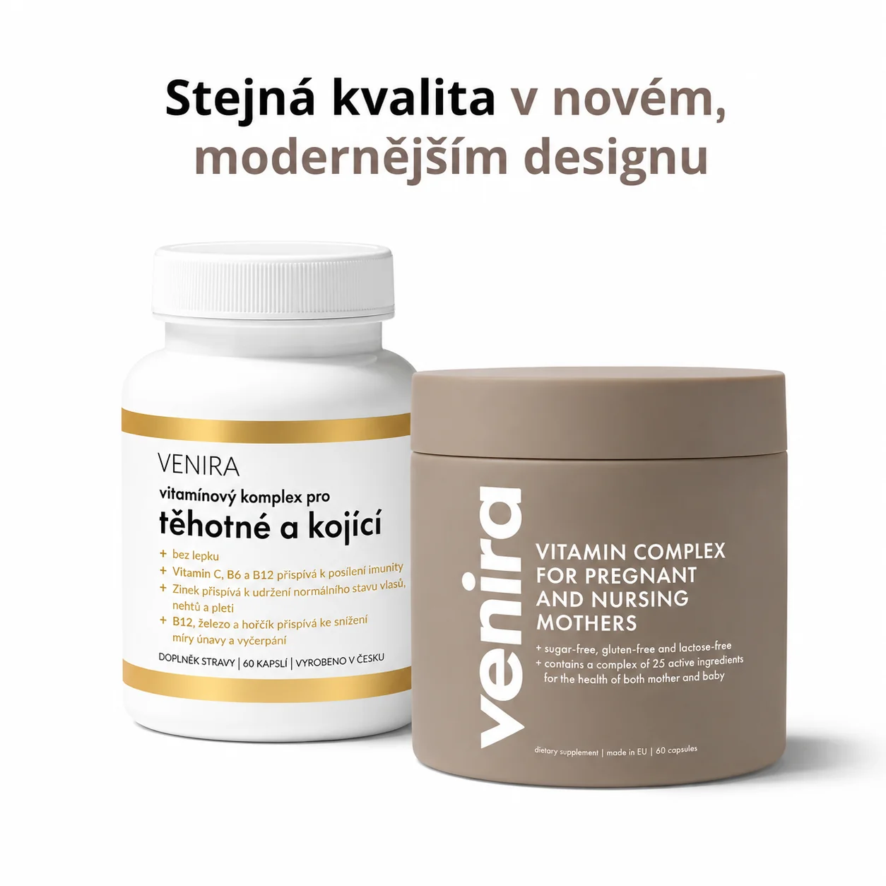 Venira Vitamínový komplex pro těhotné a kojící ženy 60 kapslí
