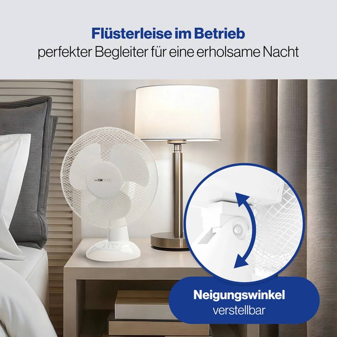 CLATRONIC VL 3601 WH stolní ventilátor 23cm bílý