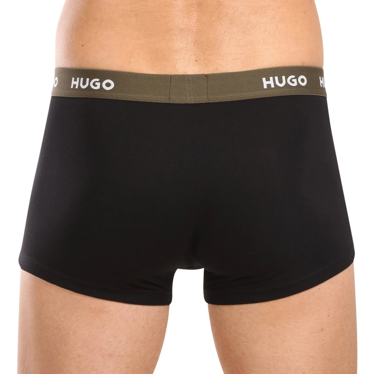 HUGO 3PACK pánské boxerky černé (50517878 988) L