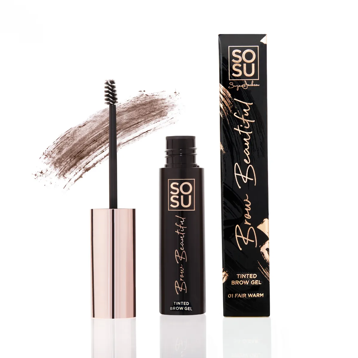 SOSU Cosmetics Brow Beautiful Gel na obočí 03 Med Warm 5 ml