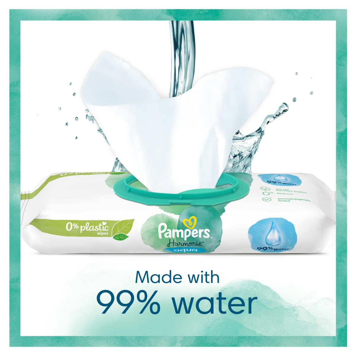 Pampers Harmonie Aqua vlhčené ubrousky 9x48 ks