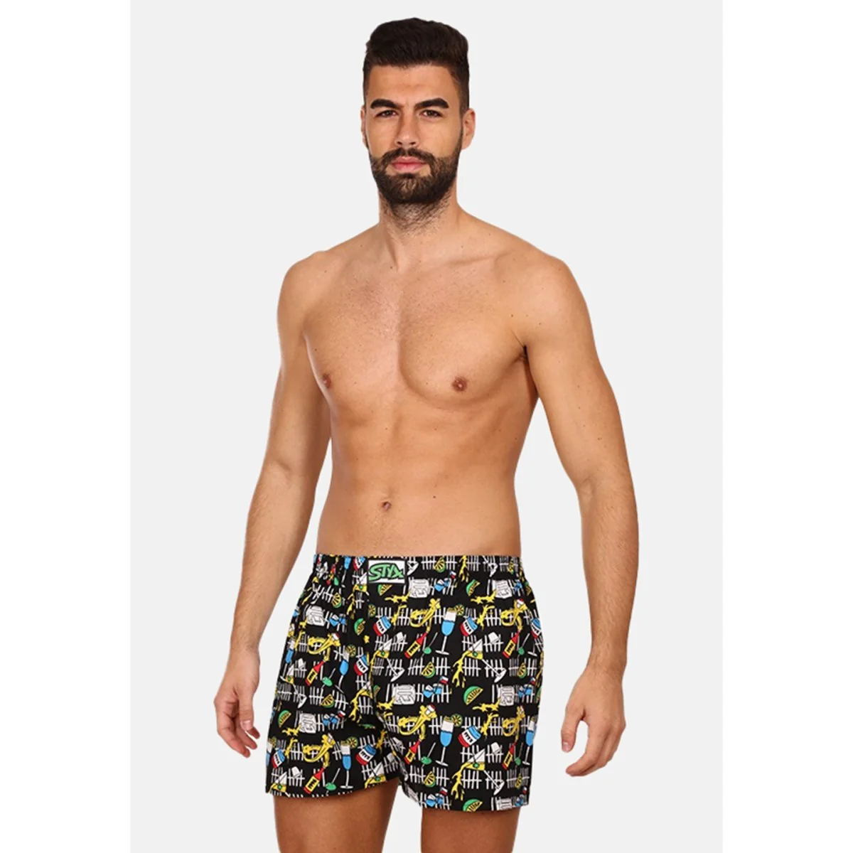 Styx Pánské trenky art klasická guma párty (A1251) M