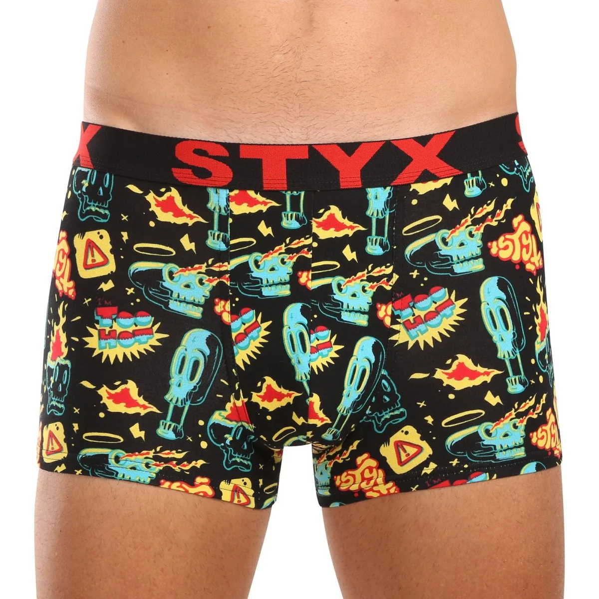 Styx 6PACK pánské boxerky art sportovní guma vícebarevné (6G13198780) XL