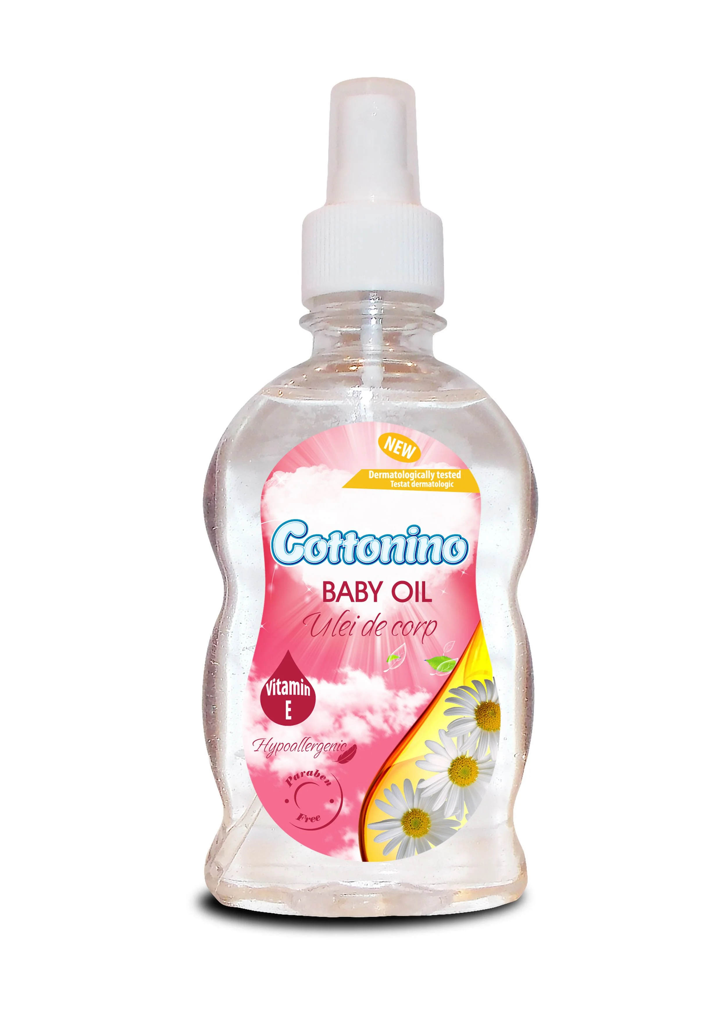 Cottonino Dětský olej heřmánkový s vitaminem E sprej 220 ml