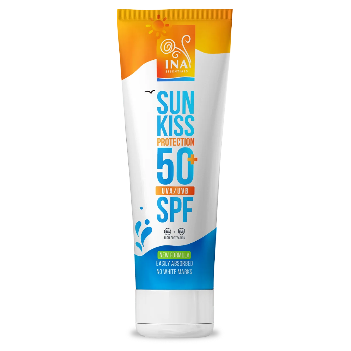 InaEssentials Přírodní opalovací krém na obličej a tělo SPF 50+ 100 ml