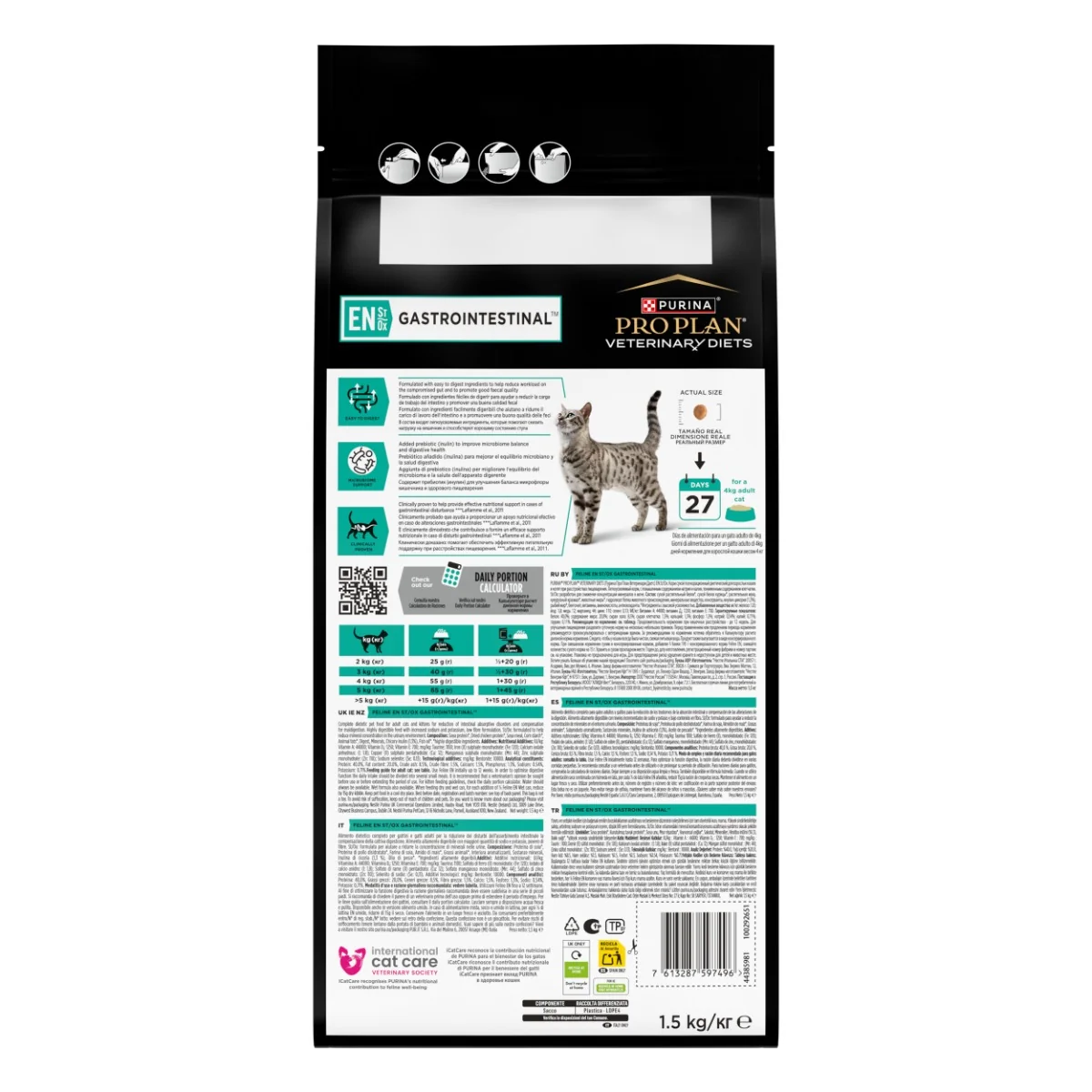Purina Pro Plan Veterinární diety EN Gastrointestinal granule pro kočky 1,5 kg
