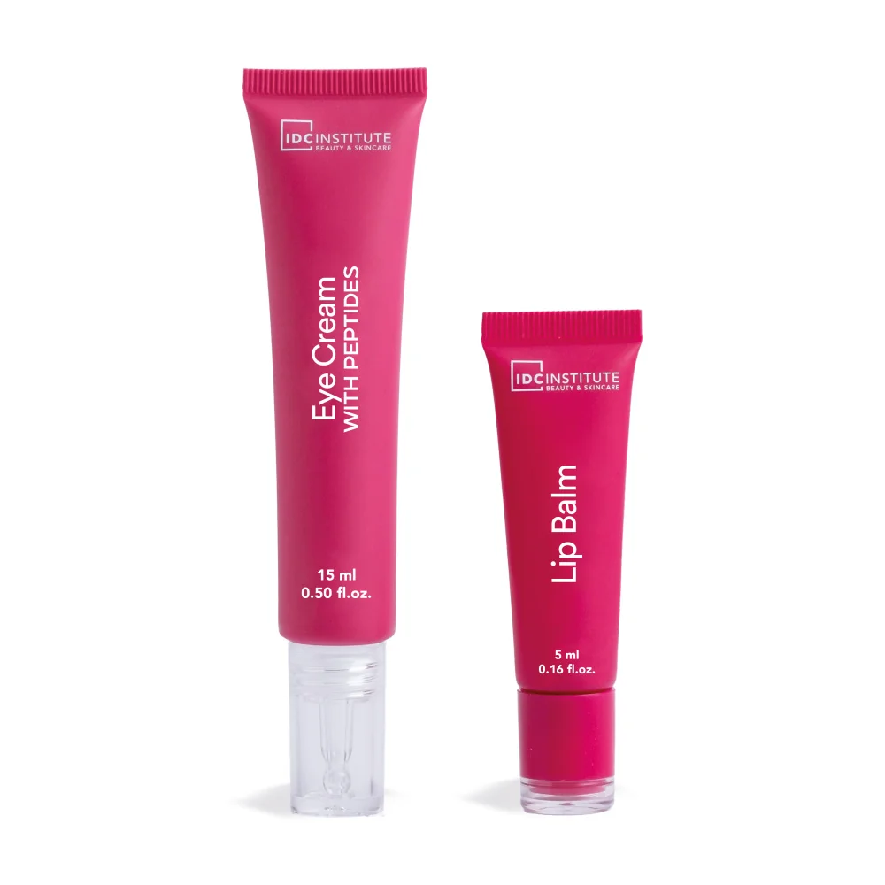 IDC Institute Sada očního krému s peptidy a balzámu na rty 5+15 ml