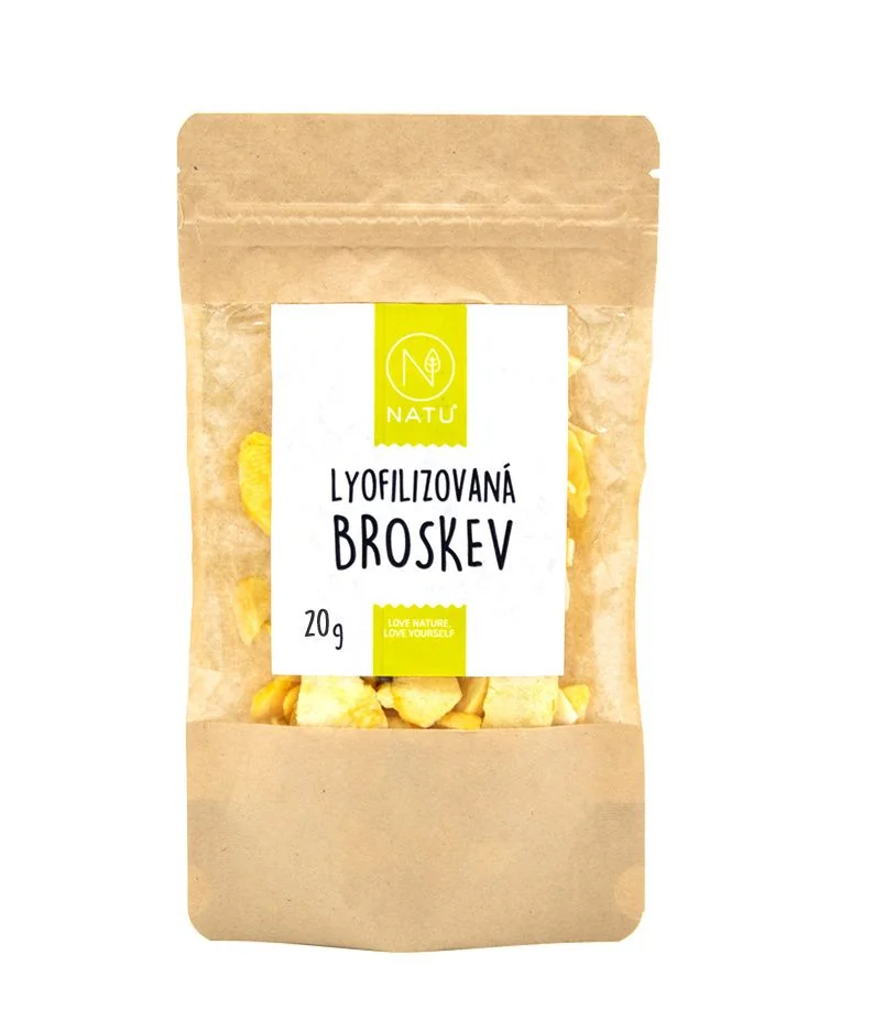NATU Lyofilizovaná broskev 20 g